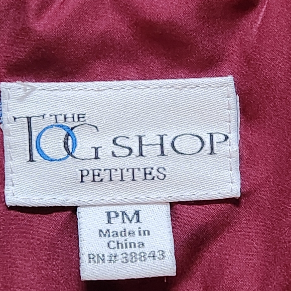 VTG Y2K The TOG Shop quilted jacket Size M Petite Color burgandy - Picture 2 of 13